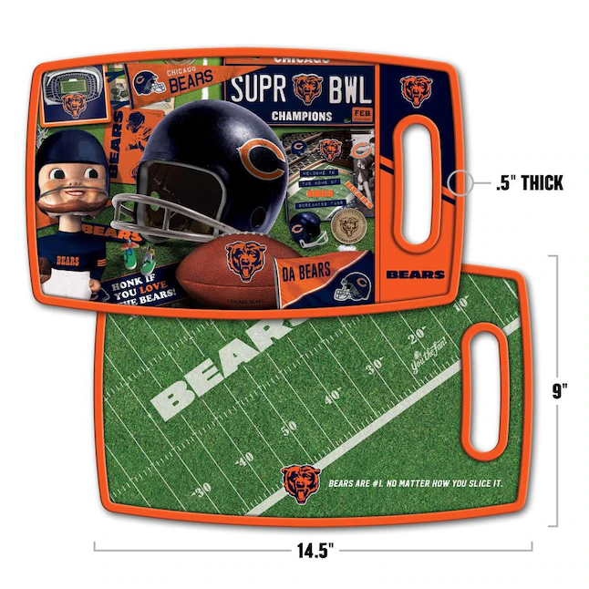 CHICAGO BEARS RETRO CUTTING BOARD