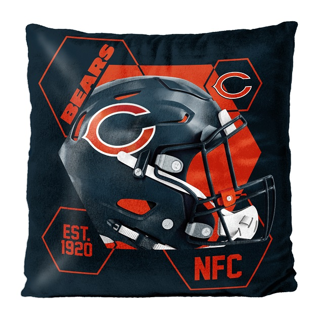 CHICAGO BEARS REVERSIBLE 16" X 16" VELVET PILLOW
