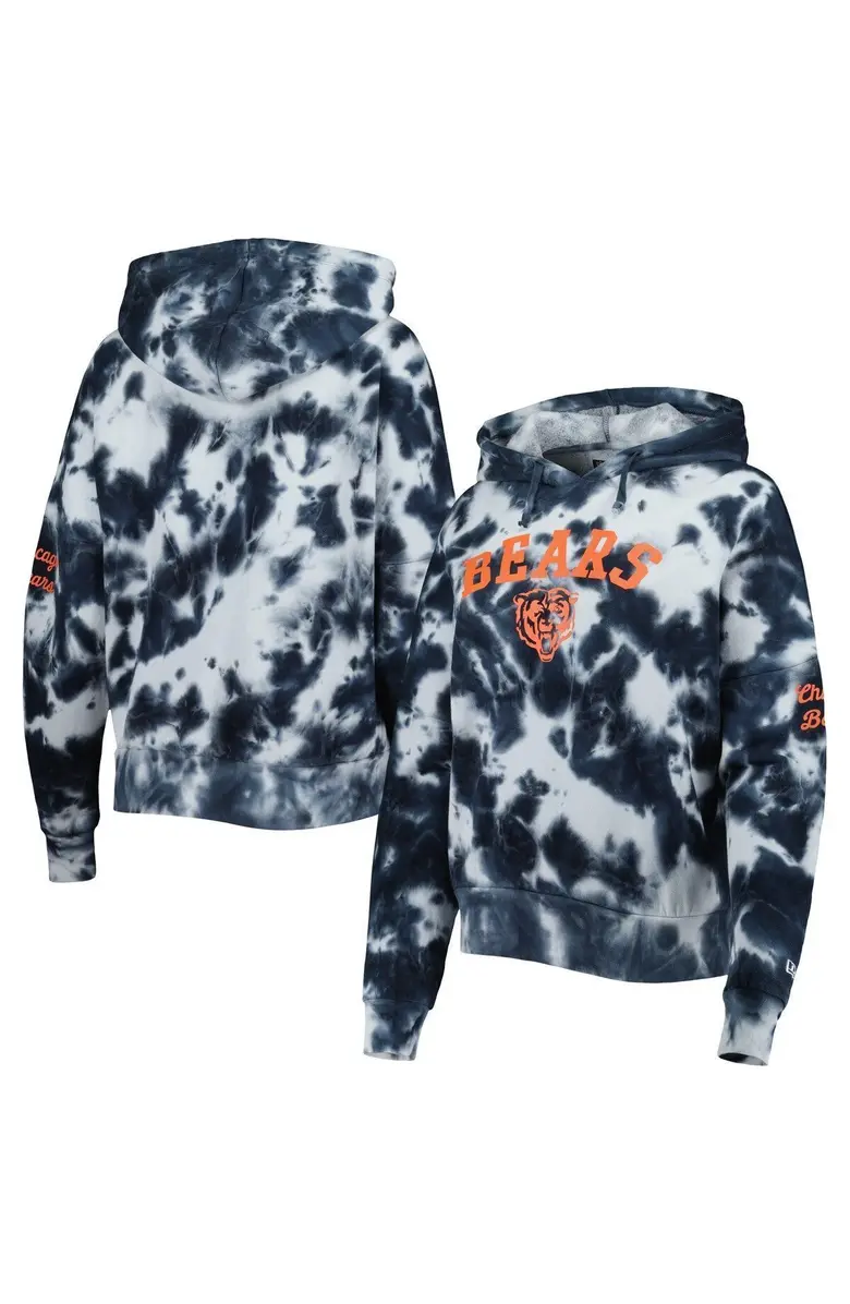 CHICAGO BEARS WOMEN S TIE DYE HOODIE SWEATSHIRT JR S SPORTS
