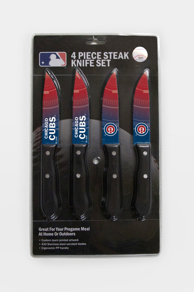 JUEGO DE CUCHILLOS CHICAGO CUBS 4PK