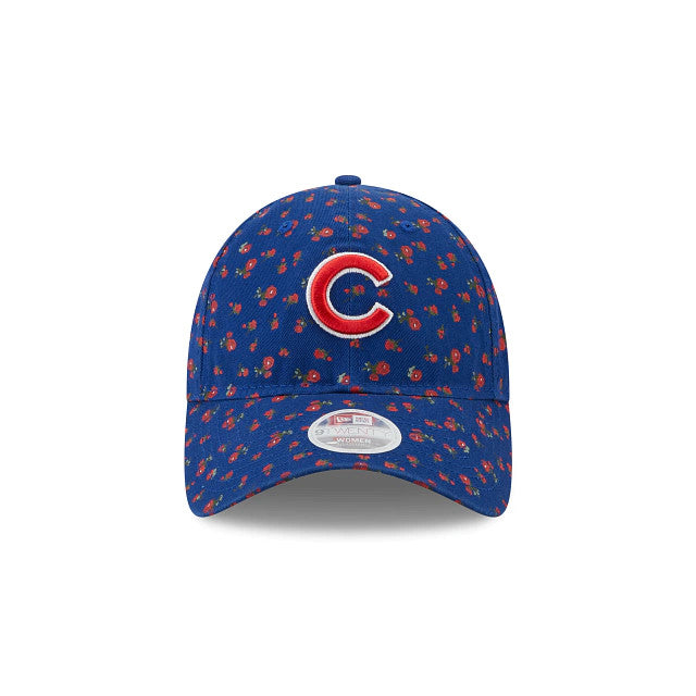 CHICAGO CUBS WOMEN'S FLORAL 9TWENTY ADJUSTABLE HAT - BLUE