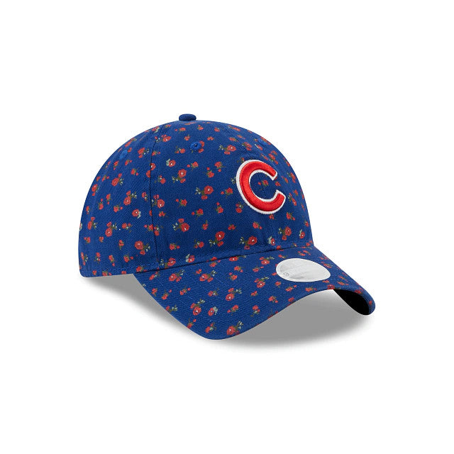 CHICAGO CUBS WOMEN'S FLORAL 9TWENTY ADJUSTABLE HAT - BLUE