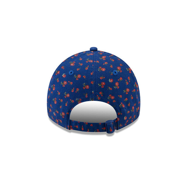 CHICAGO CUBS WOMEN'S FLORAL 9TWENTY ADJUSTABLE HAT - BLUE