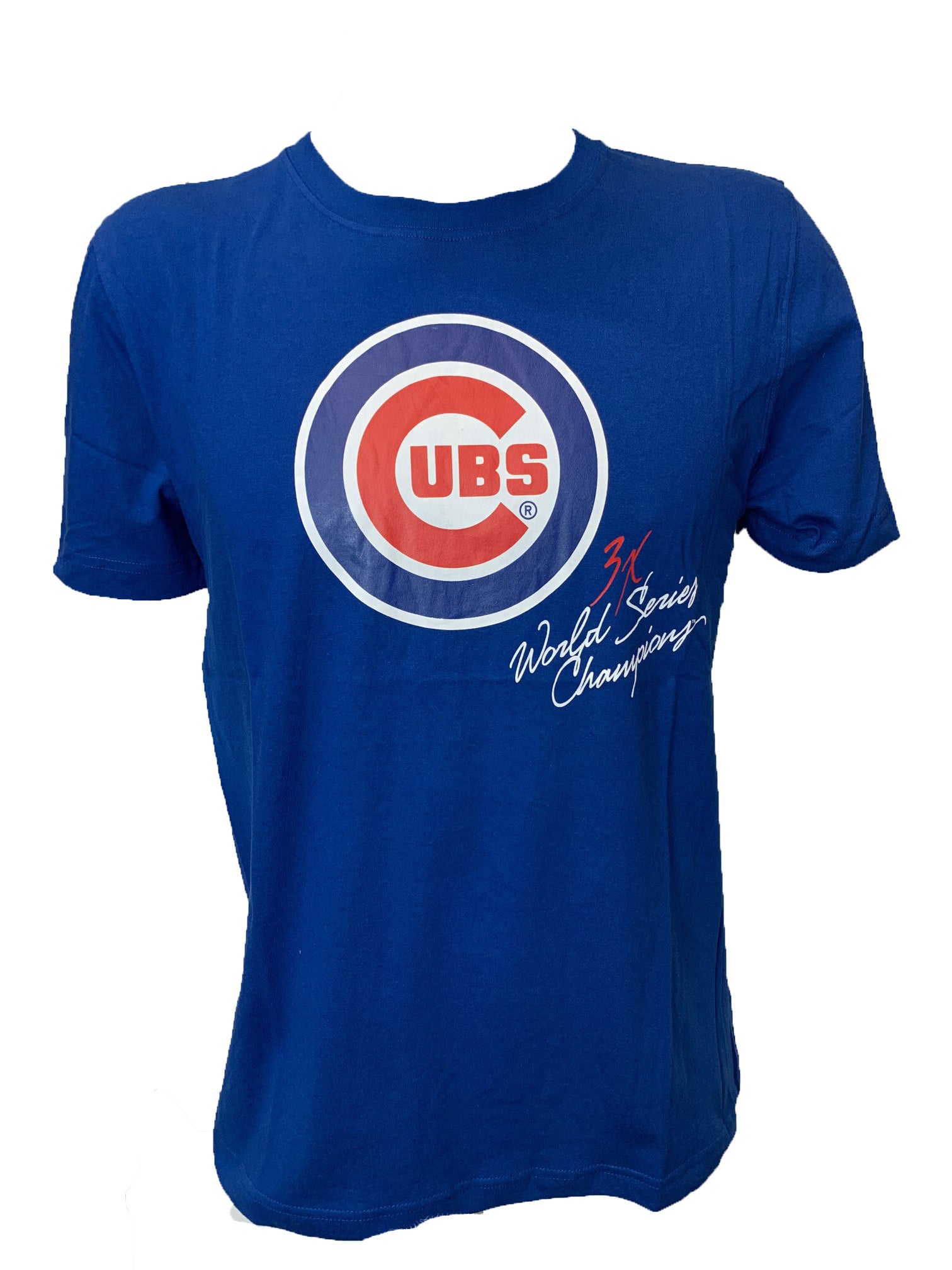 chicago cubs gear New Era QT '21 Chicago Cubs 3x WS Champs T-Shirt
