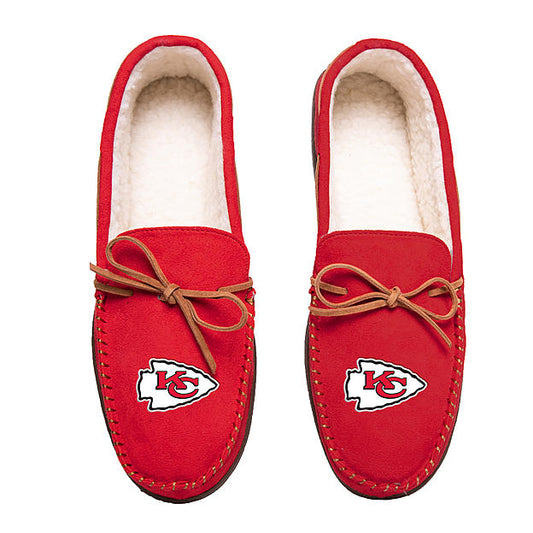 KANSAS CITY CHIEFS MOCCASIN SLIPPERS