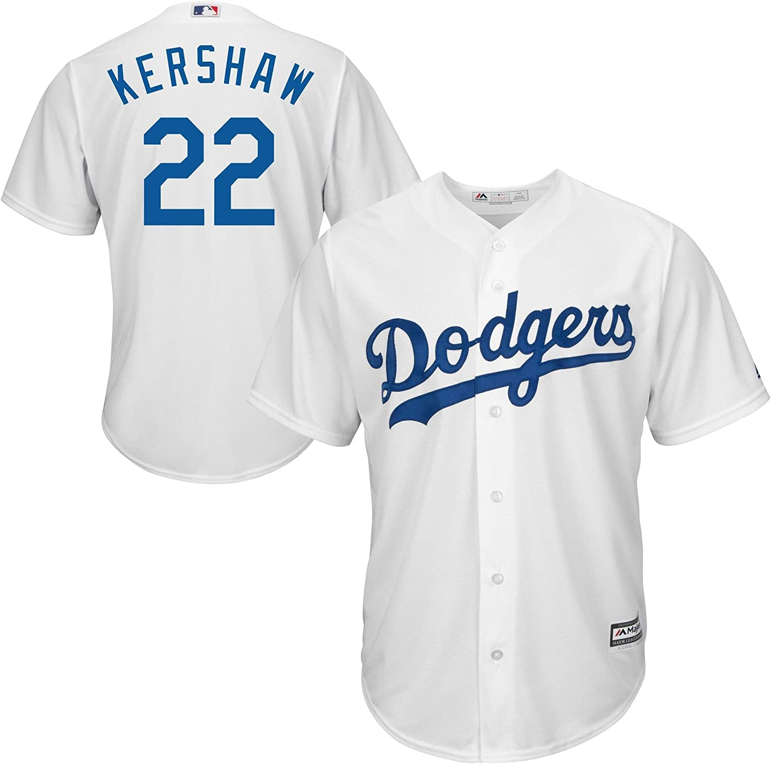 Outerstuff Clayton Kershaw Youth Replica Los Angeles Dodgers Jersey White / L