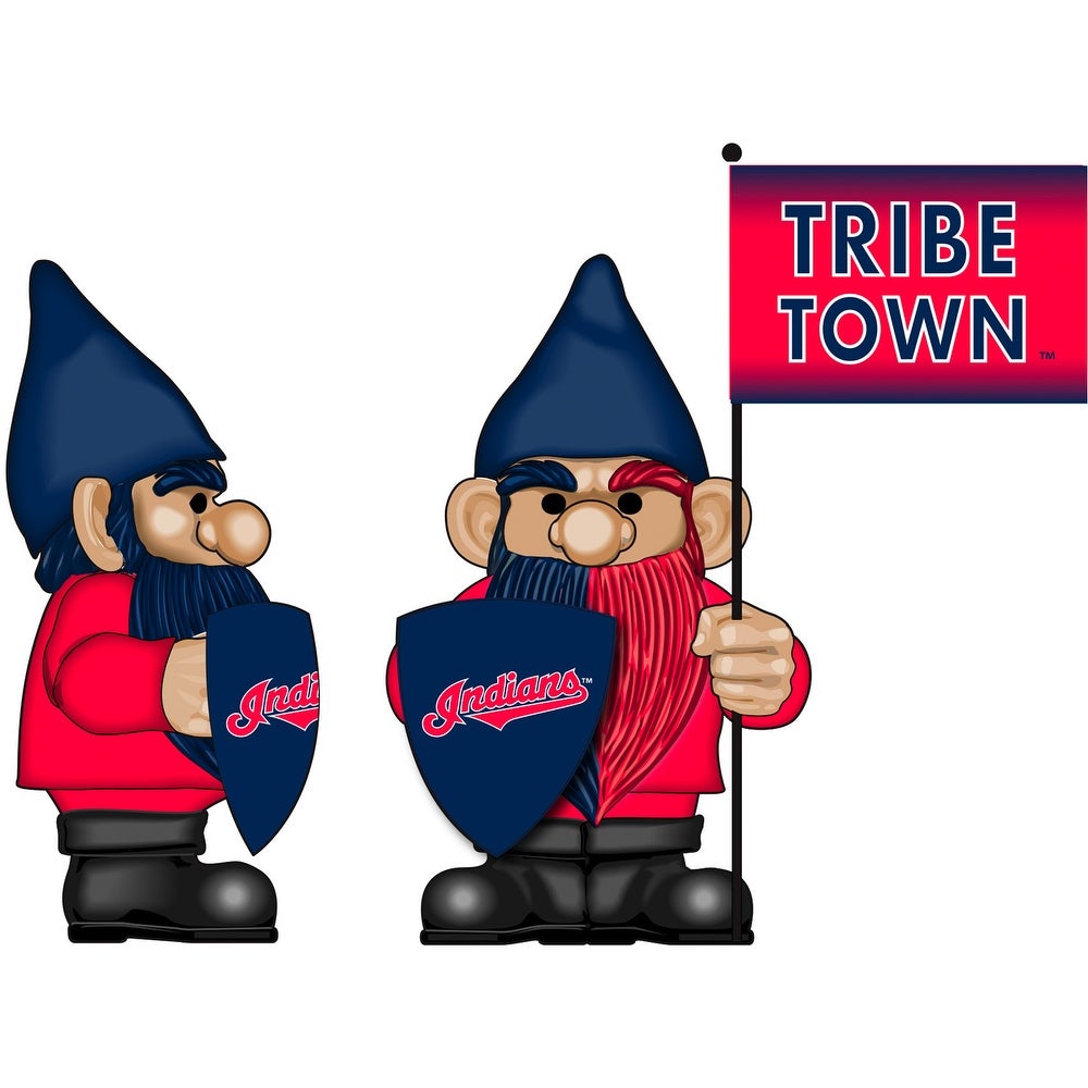 CLEVELAND INDIANS FLAG HOLDER GNOME
