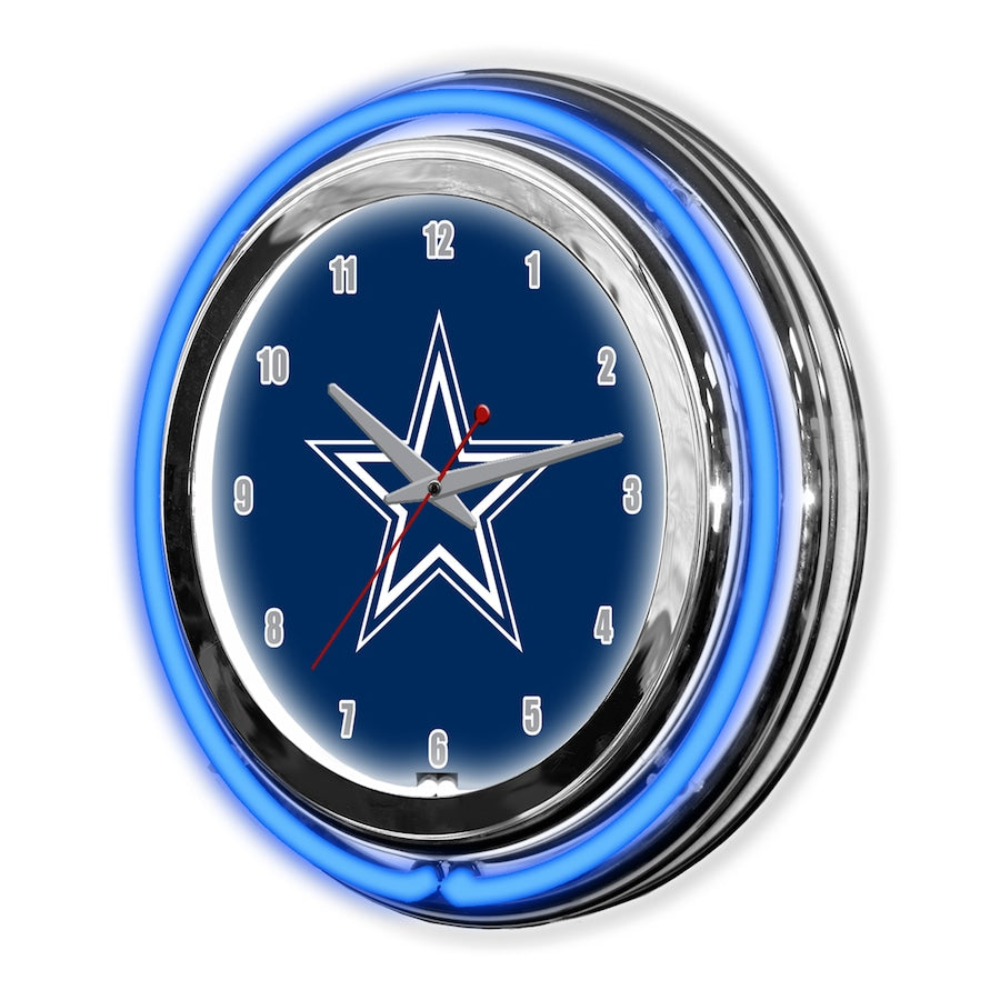 DALLAS COWBOYS 14" NEON CLOCK