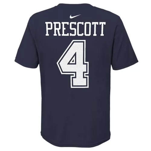 DALLAS COWBOYS KIDS DAK PRESCOTT NAME AND NUMBER T-SHIRT