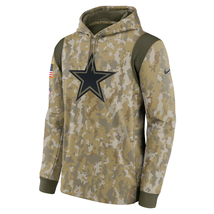DALLAS COWBOYS MEN'S 2021 SALUTE TO SERVICE HOODIE SWEATSHIRT