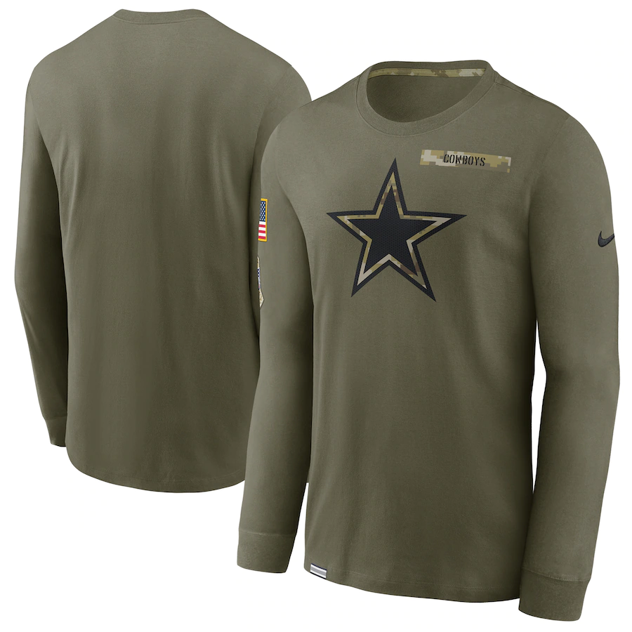 DALLAS COWBOYS CAMISETA TÉRMICA DE MANGA LARGA 2021 SALUTE TO SERVICE –  JR'S SPORTS