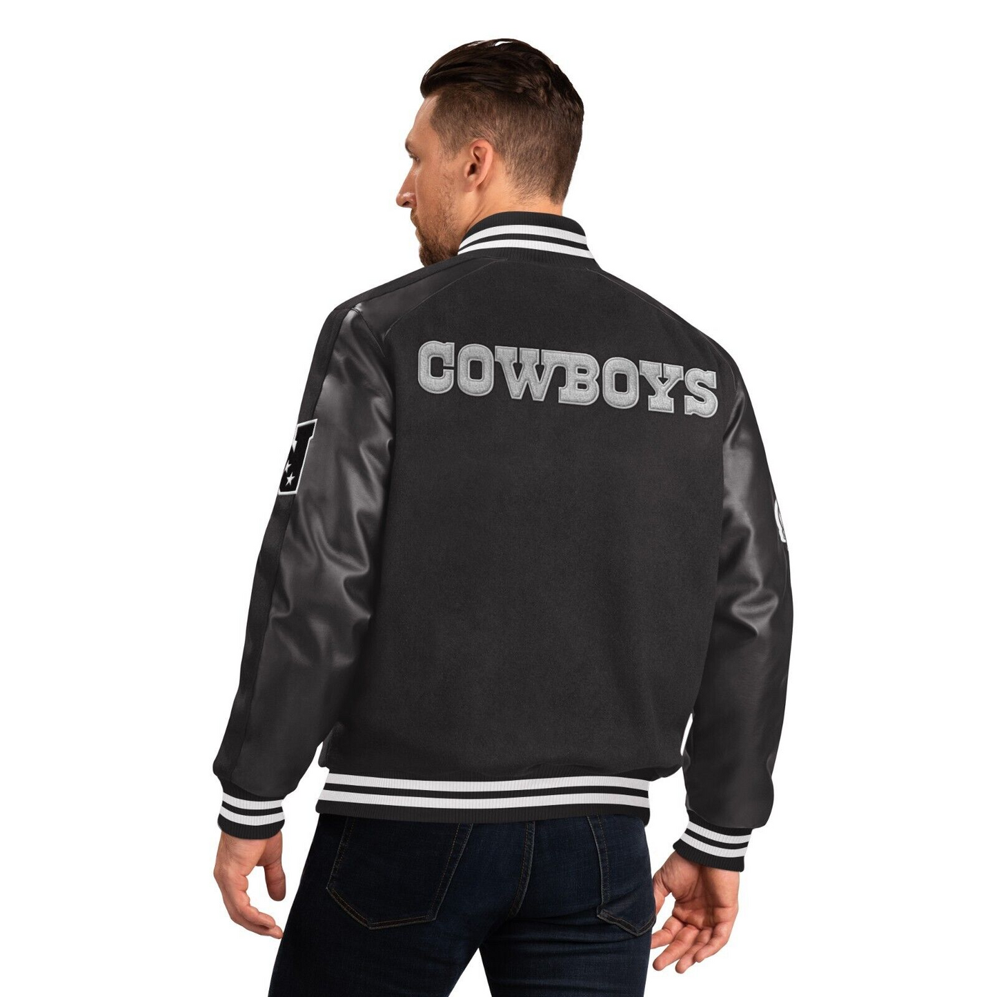 CHAQUETA VARSITY CON AJUSTE RÁPIDO PARA HOMBRE DE LOS DALLAS COWBOYS