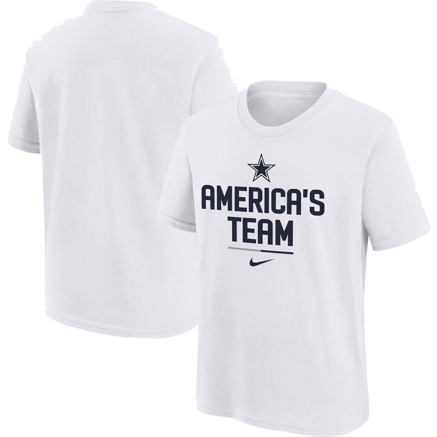 Dallas Cowboys Toddler Team Slogan T-Shirt - White 22 Wht / 2T