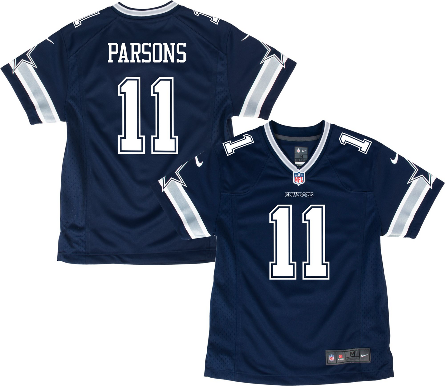 DALLAS COWBOYS YOUTH MICAH PARSONS GAME JERSEY - NAVY