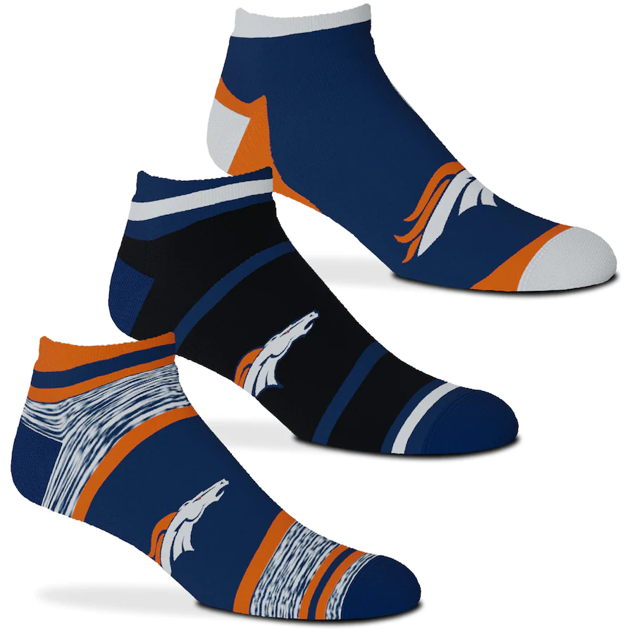 DENVER BRONCOS 3-PACK CASH SOCKS