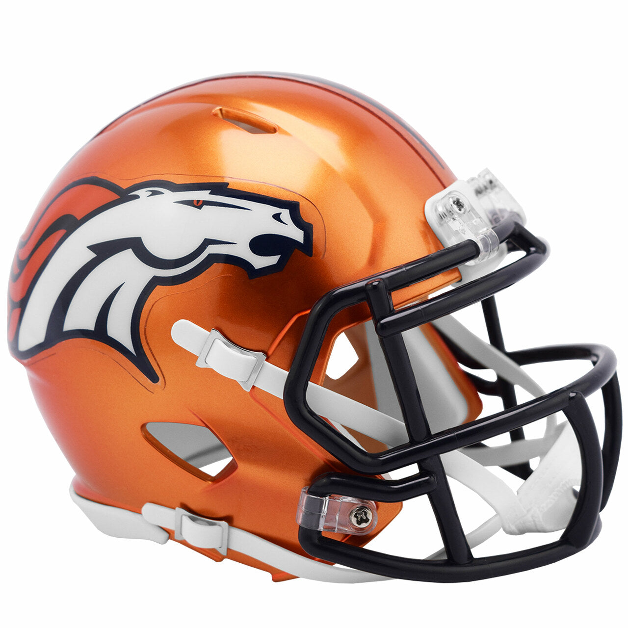 RÉPLICA DE CASCO DE VELOCIDAD DE TAMAÑO COMPLETO DENVER BRONCOS FLASH