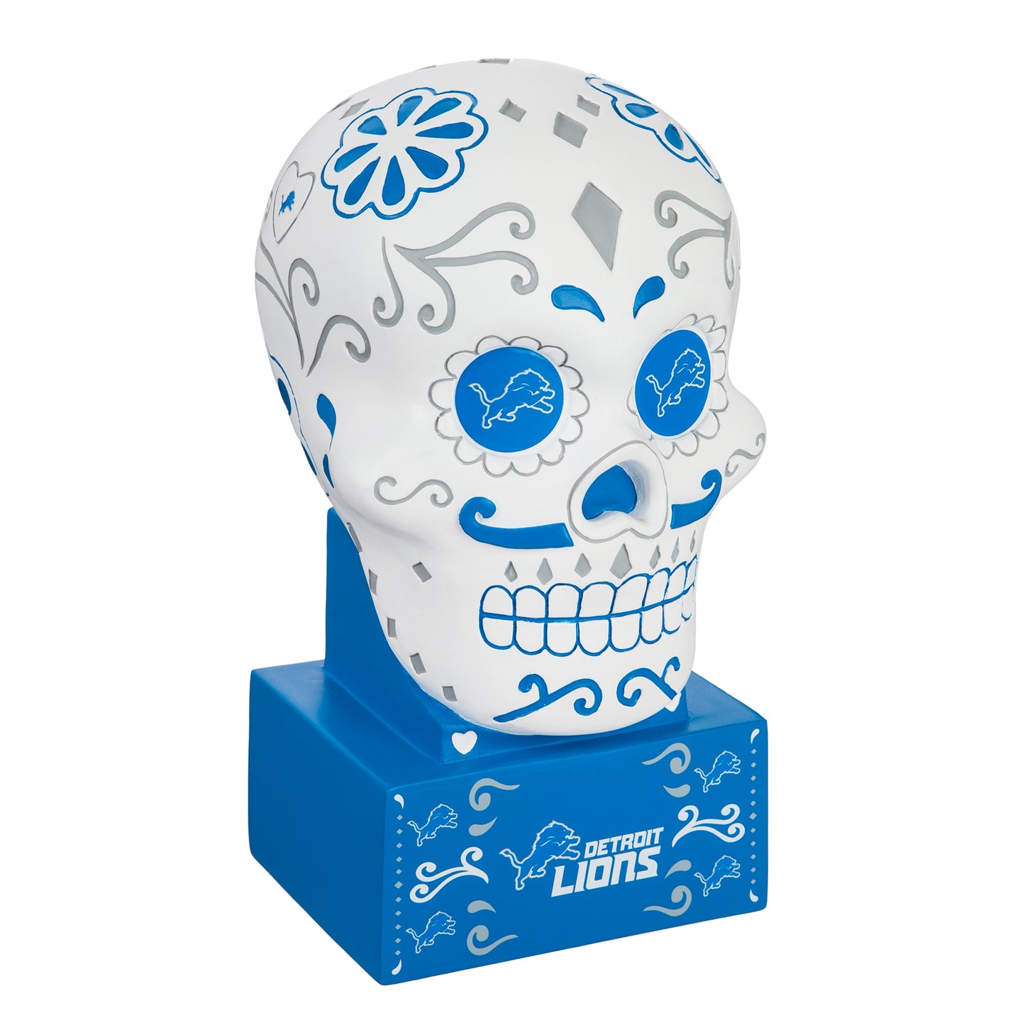 CABEZA DE CALAVERA DE AZÚCAR DE LOS LEONES DE DETROIT