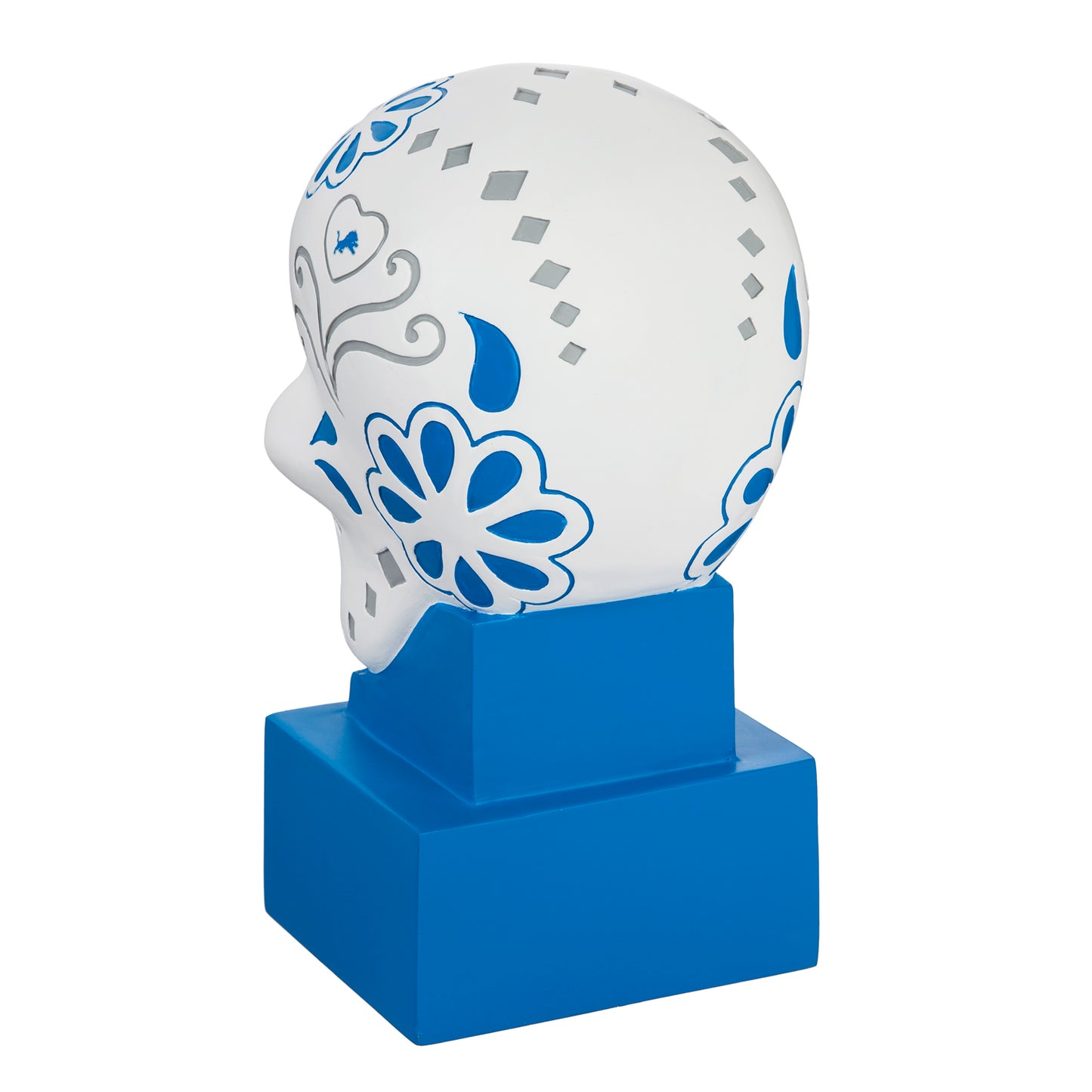 CABEZA DE CALAVERA DE AZÚCAR DE LOS LEONES DE DETROIT