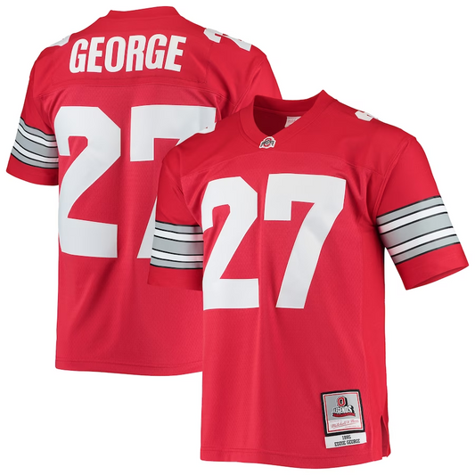 EDDIE GEORGE OHIO STATE BUCKEYES MITCHELL & NESS LEGENDS JERSEY