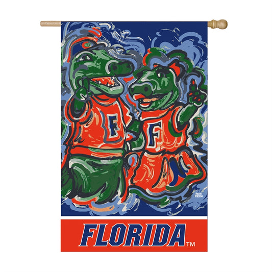 FLORIDA GATORS JUSTIN PATTEN SUEDE HOUSE FLAG