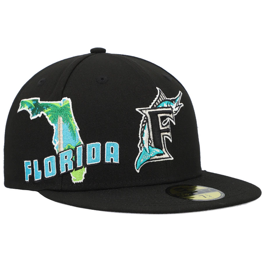 FLORIDA MARLINS STATE VIEW 59FIFTY FITTED HAT