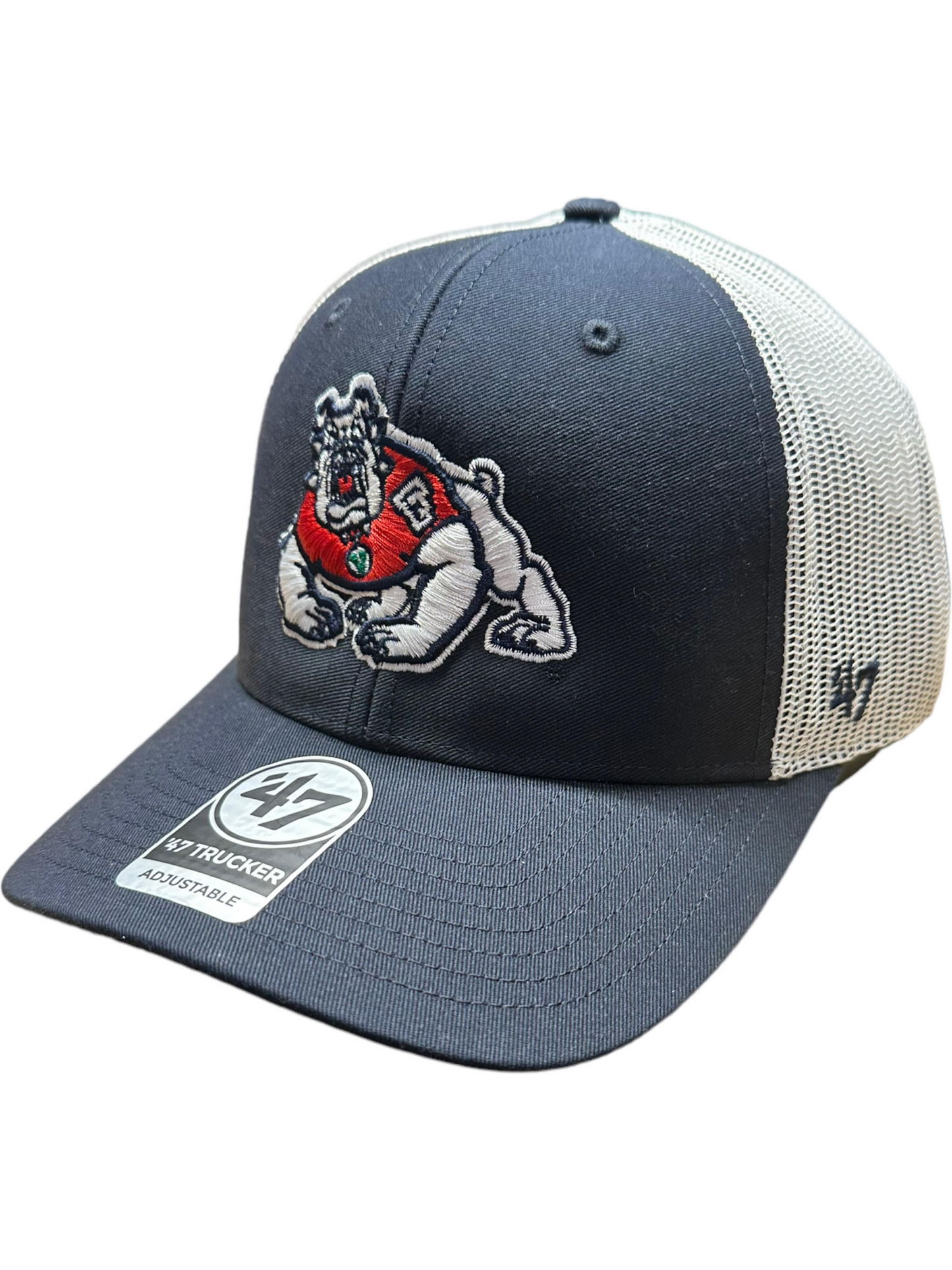 FRESNO STATE BULLDOGS 47' GORRO DE CAMIONERO AJUSTABLE DE LIMPIEZA DE LA MARCA