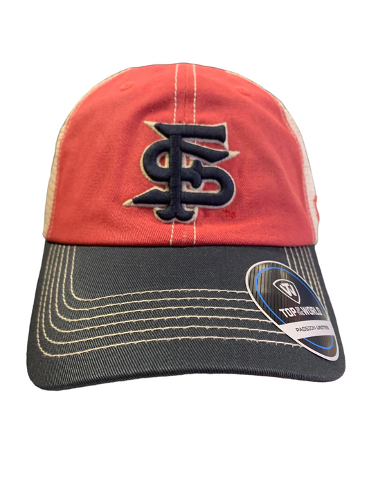 FRESNO STATE BULLDOGS OFF-ROAD UNSTRUCTURED ADJUSTABLE TRUCKER HAT