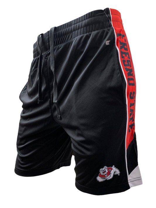 FRESNO STATE BULLDOGS MEN'S POOL TIME SHORTS - BLACK