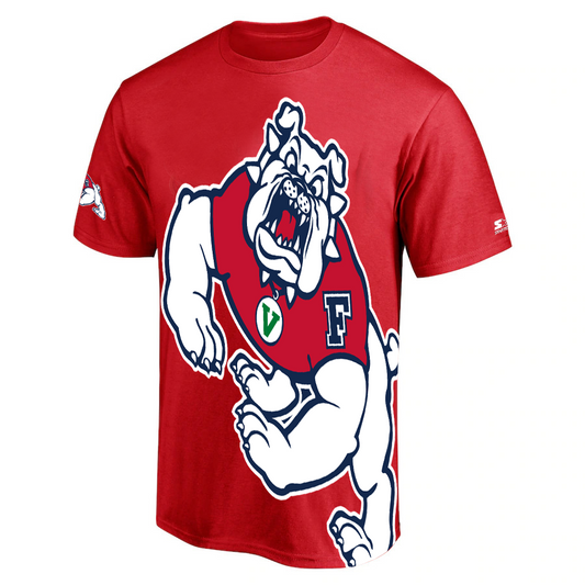 FRESNO STATE BULLDOGS MEN'S FULL DOG T-SHIRT