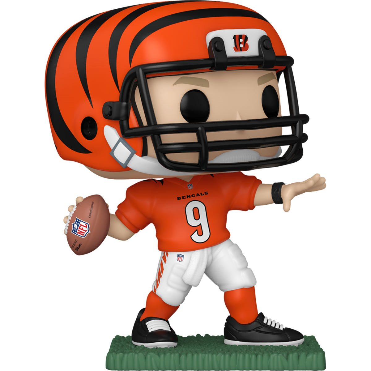 ¡FUNKO POP! NFL CINCINNATI BENGALS: JOE BURROW (JERSEY NARANJA) FIGURA VINILO
