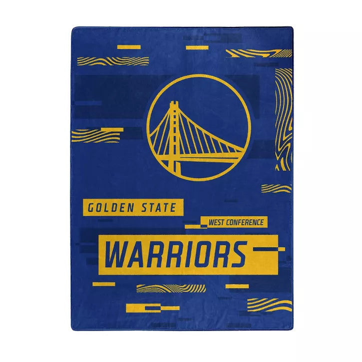 GOLDEN STATE WARRIORS DIGITIZE 60"X80" ROYAL PLUSH RASCHEL BLANKET