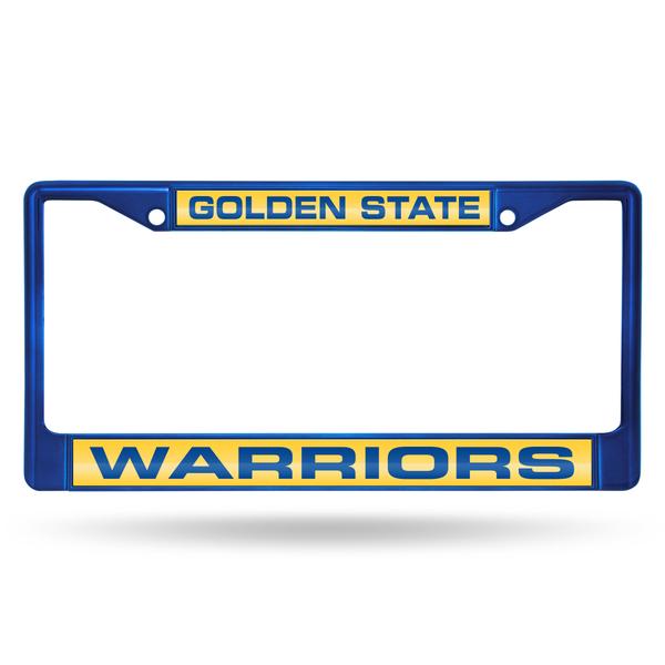 GOLDEN STATE WARRIORS BLUE LASER LICENSE PLATE