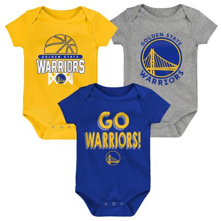 Golden State Warriors Newborn Born to Win 3-Piece Set 20 / 6-9M