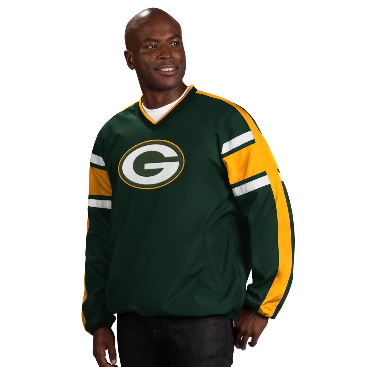 Green Bay Packers Men's Swing Route Windbreaker Jacket 22 / 2XL