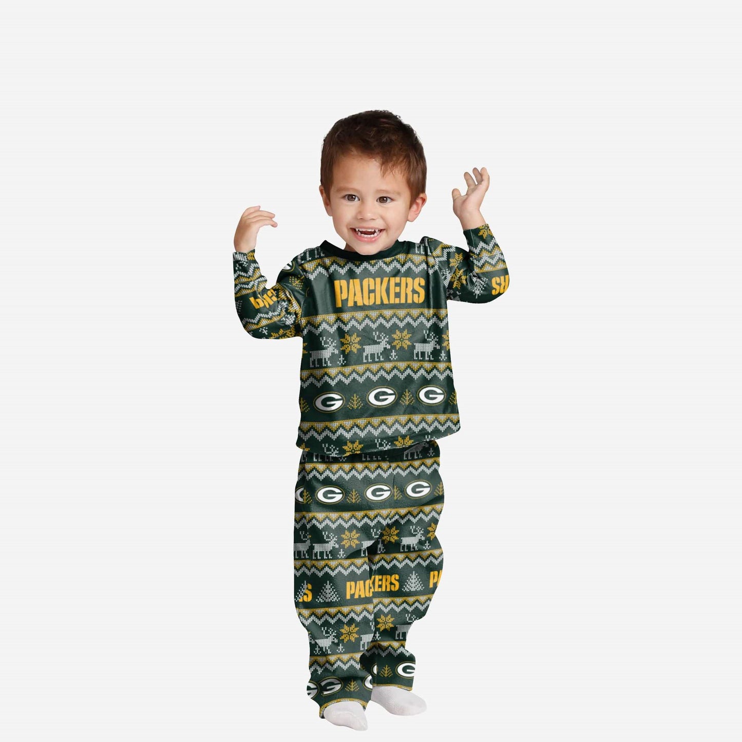 GREEN BAY PACKERS NIÑOS PIJAMA TODO ESTAMPADO