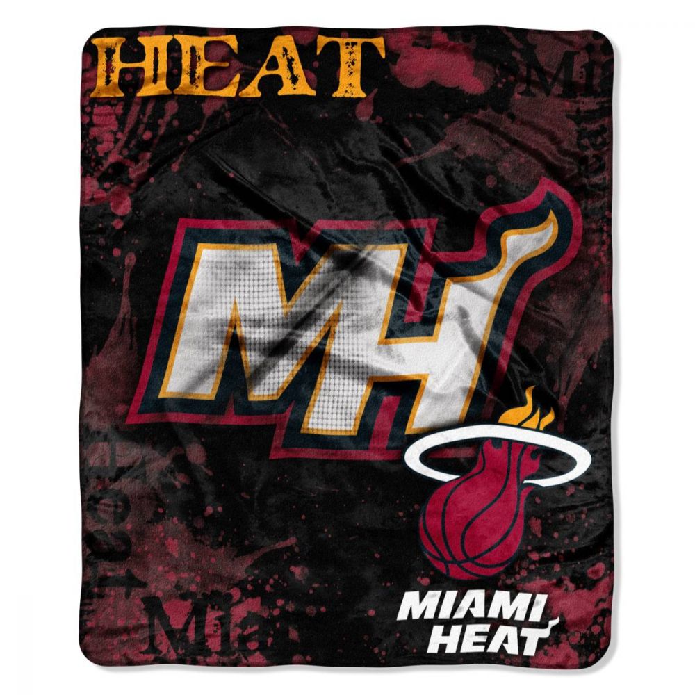 MIAMI HEAT SIGNATURE 50"X60" RASCHEL THROW BLANKET