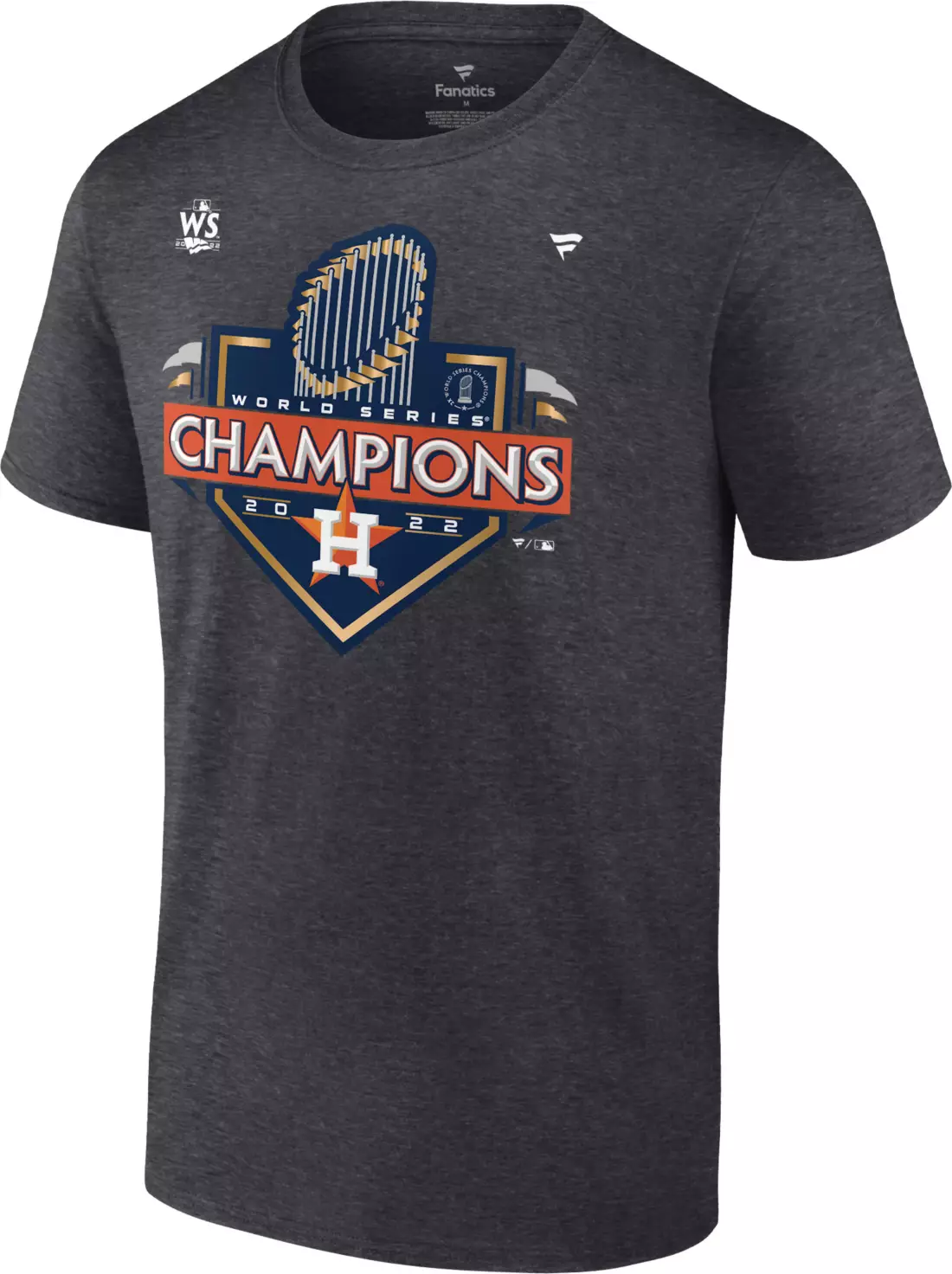 CAMISETA DEL VESTUARIO DE LOS CAMPEONES DE LA SERIE MUNDIAL 2022 DE LOS HOUSTON ASTROS