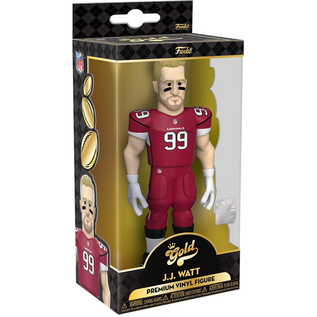 FIGURA JJ WATT 5" VINILO DORADO