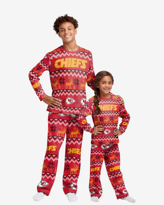 KANSAS CITY CHIEFS KIDS ALL OVER PRINT PAJAMAS