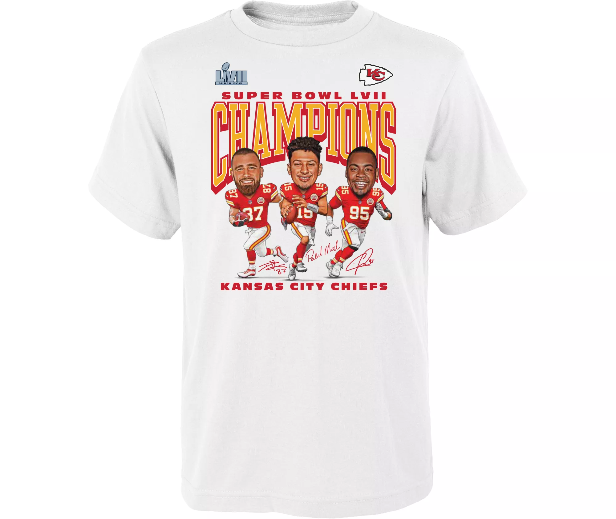 Men's Fanatics Branded Red Kansas City Chiefs Super Bowl LVII Champions Last Standing T-Shirt