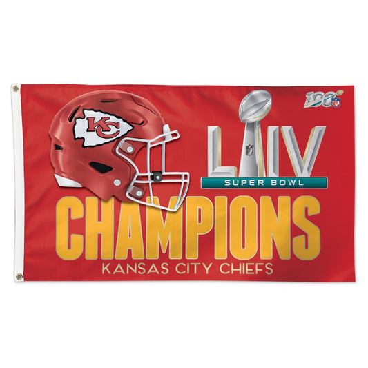 KANSAS CITY CHIEFS SB CHAMPS 3X5 FLAG