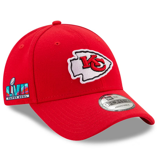 KANSAS CITY CHIEFS 2022 SUPER BOWL LVII SIDE PATCH 9FORTY ADJUSTABLE HAT
