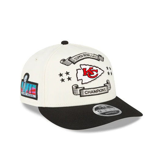 KANSAS CITY CHIEFS SUPER BOWL LVII CHAMPIONS LOCKER ROOM LOW PROFILE 9FIFTY SNAPBACK
