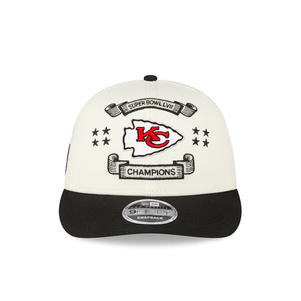 KANSAS CITY CHIEFS SUPER BOWL LVII CHAMPIONS LOCKER ROOM LOW PROFILE 9FIFTY SNAPBACK