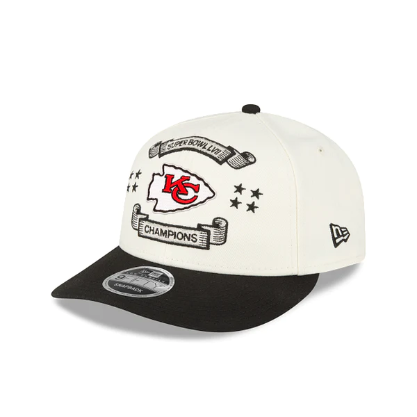 KANSAS CITY CHIEFS SUPER BOWL LVII CHAMPIONS LOCKER ROOM LOW PROFILE 9FIFTY SNAPBACK