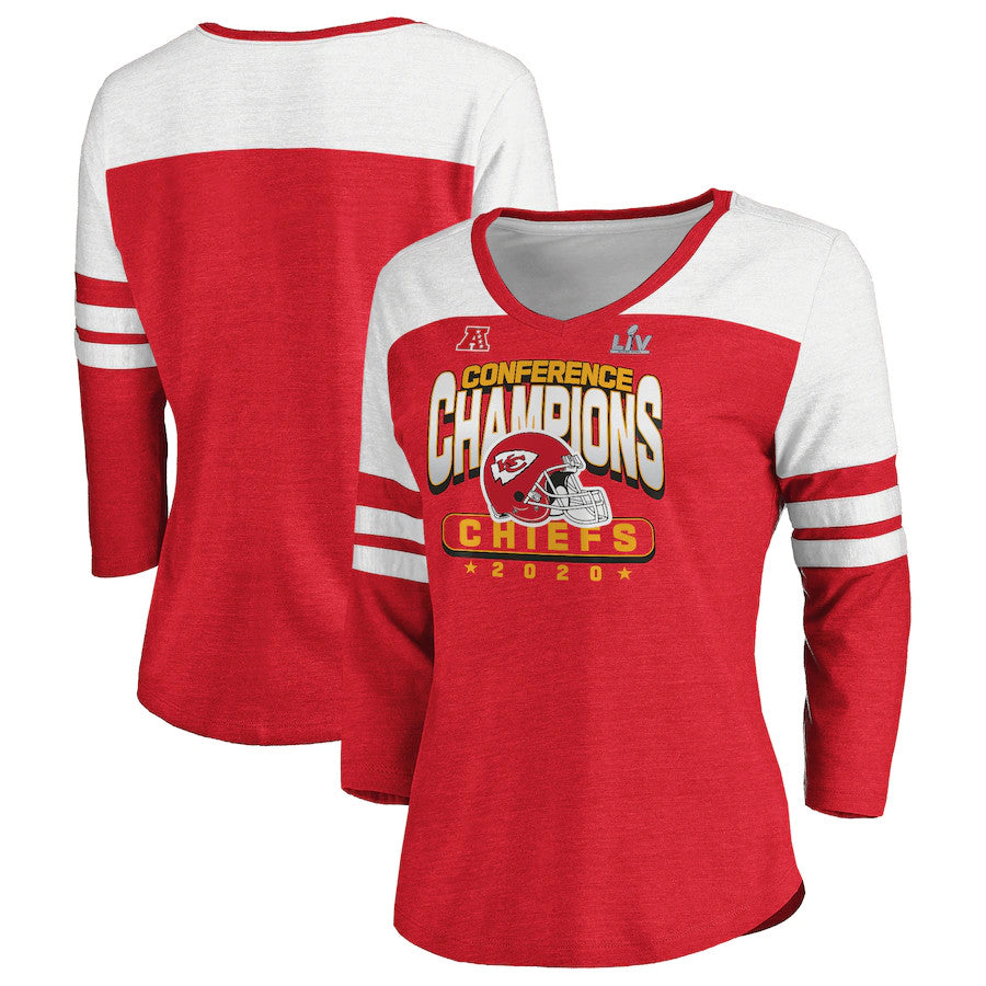 Fanatics Kansas City Chiefs Women's AFC Champs Rushing Play T-Shirt 20 / L