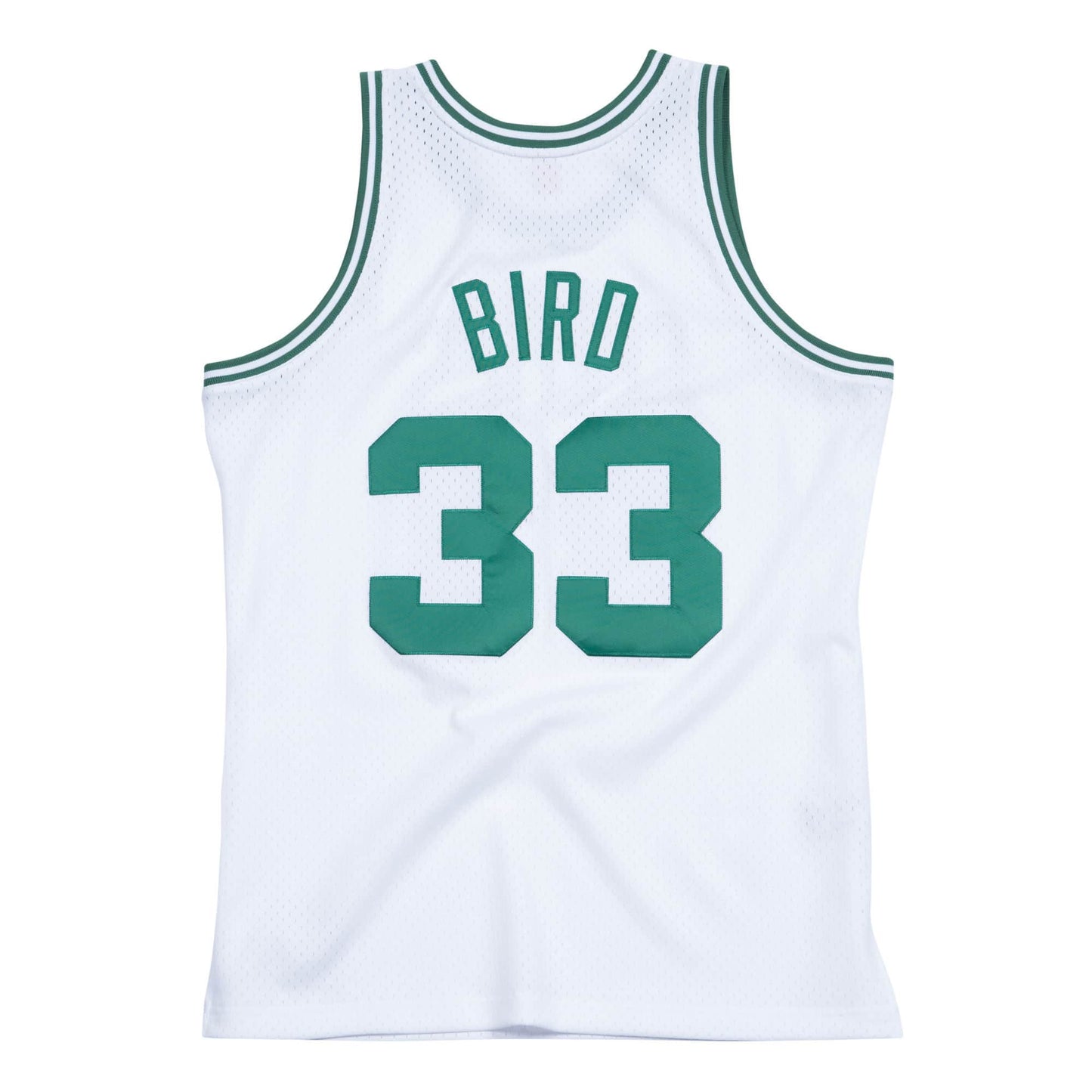 LARRY BIRD MEN'S MITCHELL & NESS WHITE 85-86' SWINGMAN JERSEY