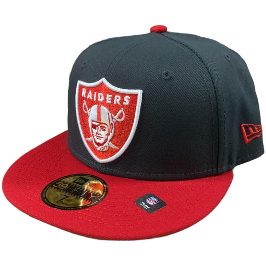 LAS VEGAS RAIDERS 2-TONE COLOR PACK 59FIFTY FITTED HAT - CHARCOAL/ RED