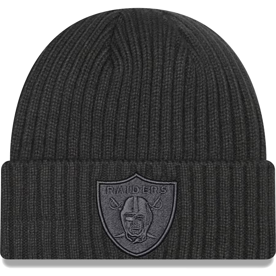 LAS VEGAS RAIDERS CORE CLASSIC KNIT BEANIE - CHARCOAL