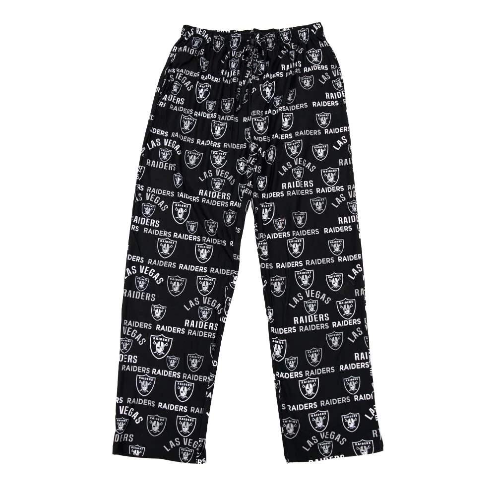 PANTALONES DE PIJAMA CON ESTAMPADO INSIGNIA LAS VEGAS RAIDERS